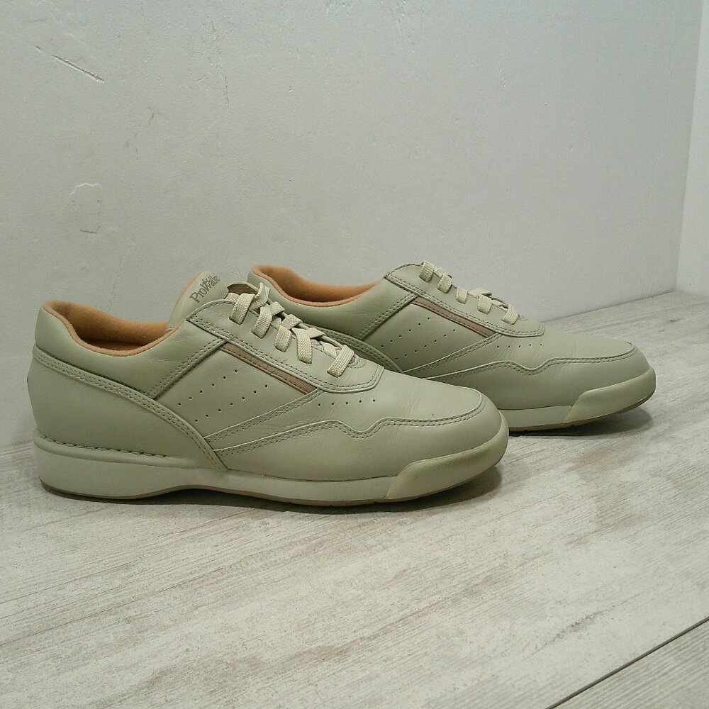 Rockport ProWalker M7100 Men's Walking Shoes Sport White Wheat Leather Sz 8.5